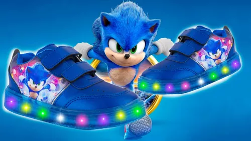 Tenis Niño Sonic Luces Led The Hedgehog Juego 770-rs 12-21.5