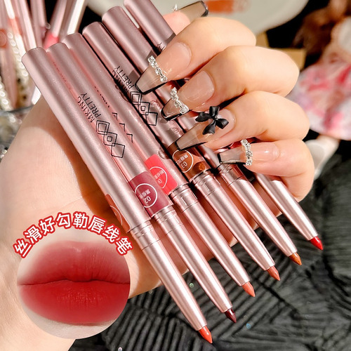 05 Bolígrafo Delineador De Labios Giratorio De Color Pomelo