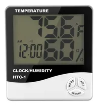 Comprar Higrometro Digital Termometro Humedad Reloj Termohigrometro