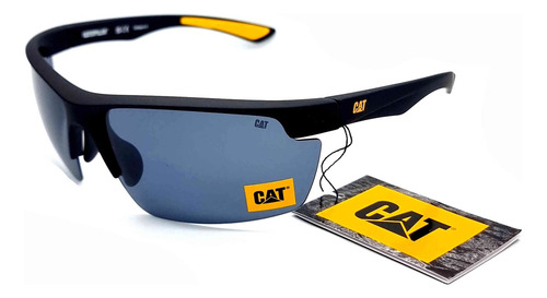 Anteojo De Sol Cat Polarizado - Cts-pickup-104p Lente Negro Varilla Negro Armazón Negro Diseño Ocean