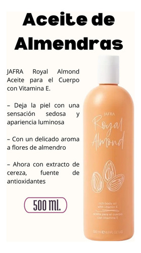 Jafra Crema De Jalea Real 200 Ml + Aceite De Almendras500 Ml Mixta Día/noche