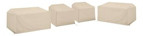 Cubre Muebles Exterior 4 Piezas Vinil Resistente