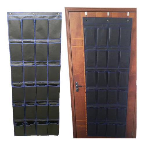 Organizador Sapateira Porta Parede 24 Divisória Grande 183cm