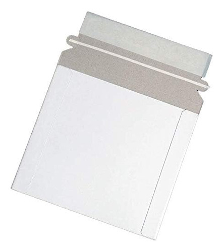 Sobres Blancos De Cartón Para Discos De Cd/dvd, 6 X 6 3/8 Pu