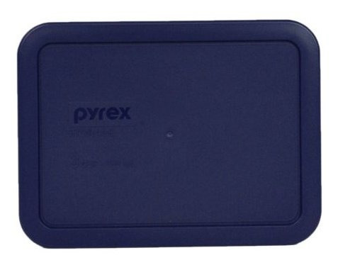 Pyrex 7210pc Rectangulo Azul Marino 3 Taza Tapa De Almacena