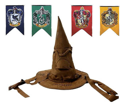 Sombrero Seleccionador Harry Potter Con Bandera Al Azar 