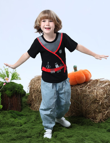 Cosland Camisa Ninja Para Niños Pequeños, Disfraz De Hallowe