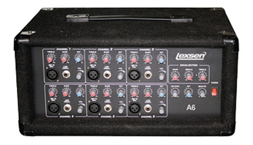 Lexsen A6 Consola Potenciada 150w Cabezal Sonido Dj 