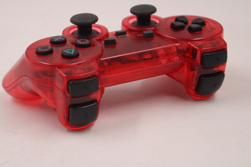 Controle - Playstation 2 Vermelho Translúcido Sem Fio (1) (Usado)