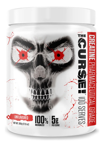 Creatina 500gr The Curse 100 Porciones Sin Sabor