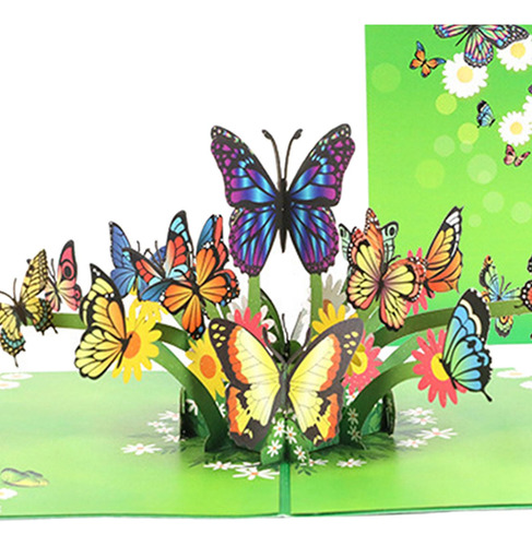 Tarjeta De Mariposas Compatible Con Pensar En Ti