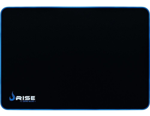 Mouse Pad gamer Rise Mode Gaming Zero de fibra e borracha m 210mm x 290mm x 3mm preto/azul