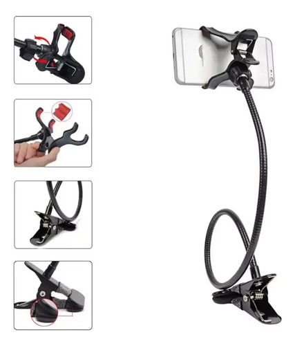 Soporte Celular Móvil Con Clip Flexible Phone Holder 360