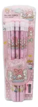 Comprar Set De Lapices Por 12 Piezas Color Rosado + Tajador Melody