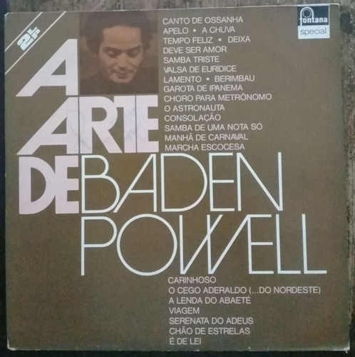 2x Lp Vinil (vg+) Baden Powell A Arte Ed Br 1975 Duplo
