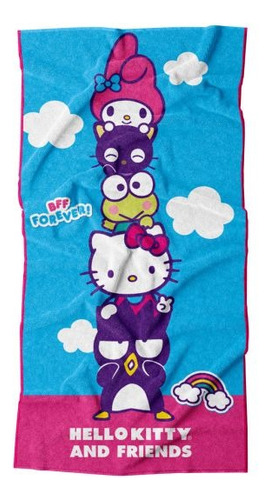 Toalla Hello Kitty Friends Providencia Azul Hello Kitty Friends