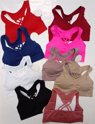 Imagen 4 de 8 de Top Deportivo Pack Brasier Deportivo Sostén Deportivo Sm/lxl