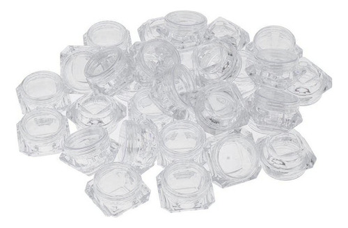 30 Tarros De Plástico Transparente De 5 Gramos, Recipientes