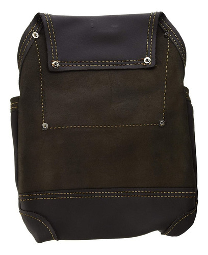 Porta Herramientas De Cuero Premium 870-cc Rooster Practico Color Café