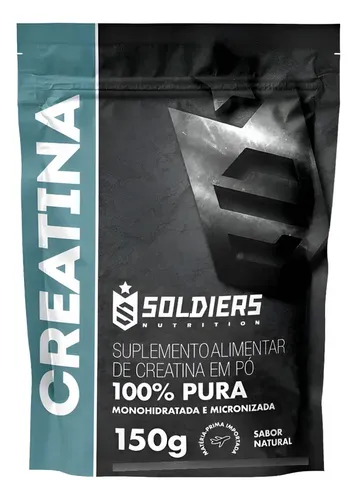 Creatina Monohidratada 150g Soldiers Nutrition 100% Pura Importad...