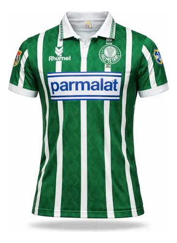 93/94 Rhumell パルメイラス ユニフォーム Parmalat Camisa Do Palmeiras Retrô 1993/94 Parmalat Últimas Peças