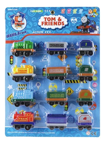 Brinquedo Trenzinho A Fricção Conjunto Trem Locomotiva Carga