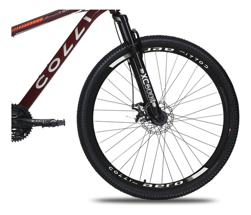 Bicicleta Colli Aro 29 21v Shimano Roxo Perolizado Unissex