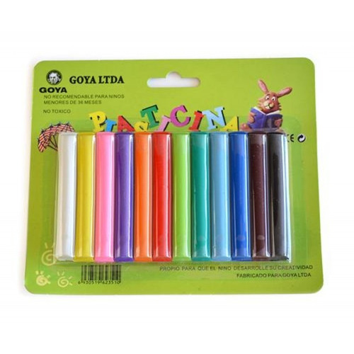 Plasticina Goya 12 Colores 160 Grs