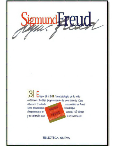 Obras Completas De Sigmund Freud. Tomo Iii: Ensayos Del 20, De Sigmund, Freud. 8470304941, Vol. 1. Editorial Editorial Distrididactika, Tapa Blanda, Edición 2001 En Español, 2001