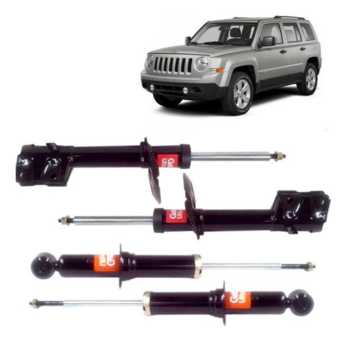 Kit Amortiguador Trasero Delant Para Jeep Patriot  2007 2017