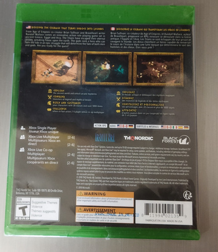 Titan Quest Xbox One Juego Aventura Nuevo Sellado