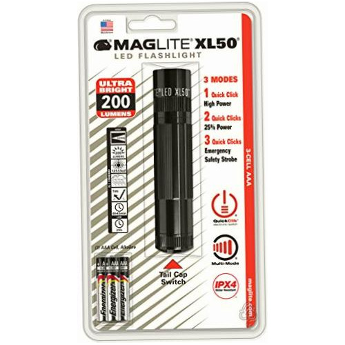 Maglite Xl50 Linterna Led (3 Celdas, Aaa), Color Azul