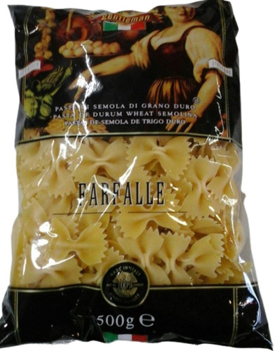 Pasta Italiana Farfalle Gentleman De 500 Gramos