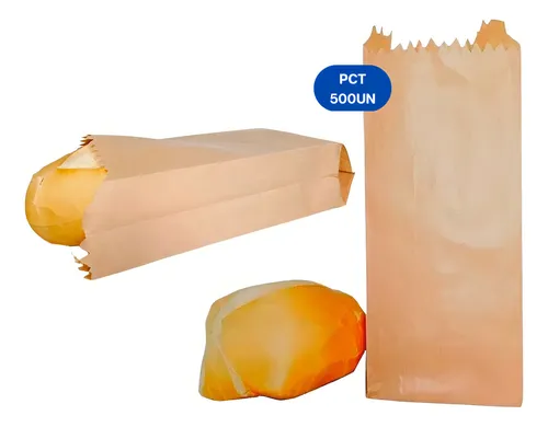 500un Sacos De Papel Kraft Pão 2kg Mix Liso 32x18cm Padaria Menor preço em 500un Sacos De Papel Kraft Pão 2kg Mix Liso 32x18cm Padaria