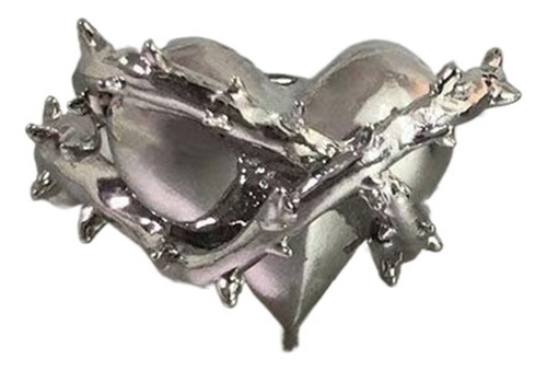 Anillos De Corazón De Amor De Espinas Góticas