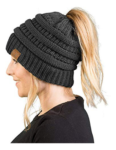 Sombrero Forro Polar Para Mujer  Gorro Beanie Con Cola De Ca