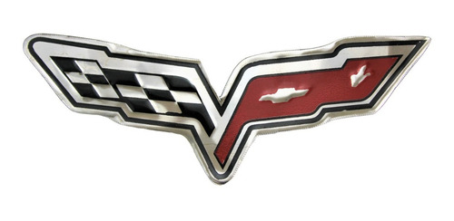 Emblema Corvette Chevrolet Lamina Troquelada Camioneta Moto