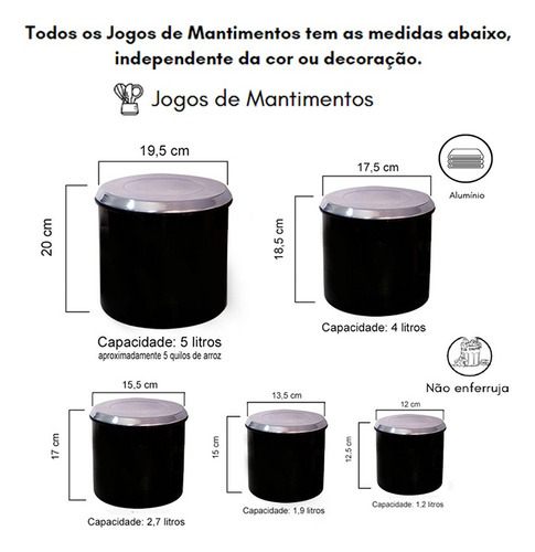 Jogo De Lata Alumínio Colorido Decorado A Mão (flor) Cor Branco