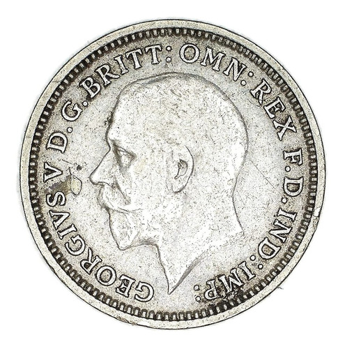 Moneda Coleccionable Jorge Vl Tres Peniques 1934