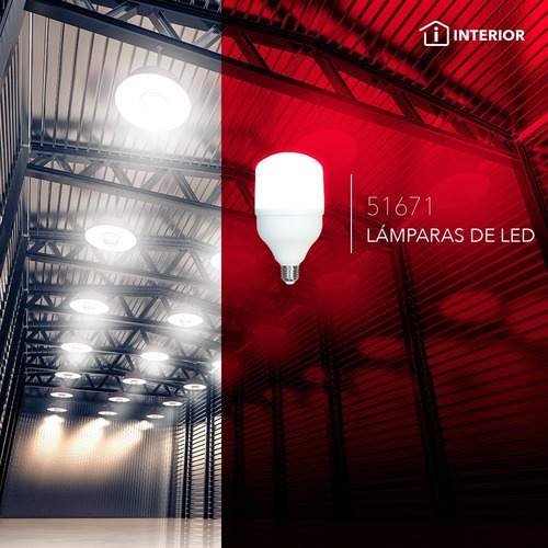 Imagen 4 de 5 de Foco Bulbo Led Alta Potencia 36w Philco Base E26/27