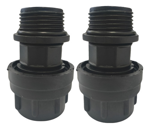 2 Conectores De 1 Con Tuerca Union De Plastico, Pumps F&q