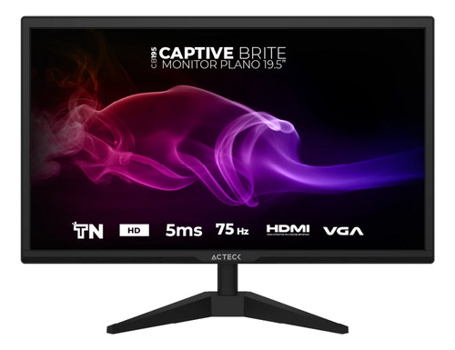 Monitor Acteck Con Pantalla De 19.5 60hz 127v Y Resolución