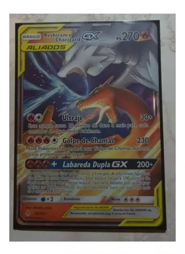 Box Pokémon - Reshiram e Charizard GX Aliados - PlayGround Game Store