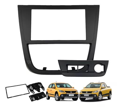 Moldura de Painel 7'' VW Saveiro Cross Tropper G5 Fiamon Prata