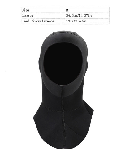 Keepdiving Gorro De Neopreno Cálido De 3mm Para Buceo Y