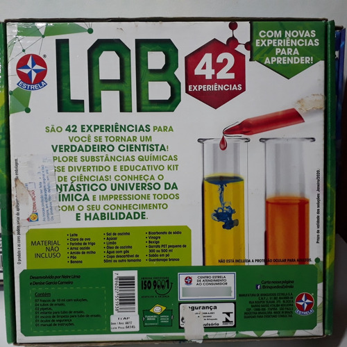 Jogo De Experiências Lab 80 Da Estrela (Usado)