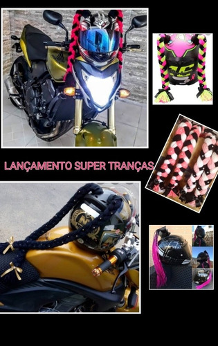 Imagem 1 de 5 de Super Lançamento Tranças Para Capacete Feminino E Infantil