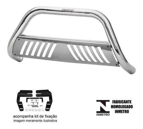 Quebra Mato Solar C Grade Cromado Frontier 17 18 19 20 21 22