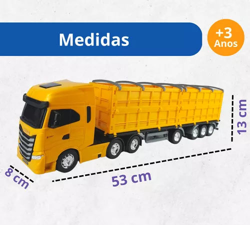 Caminhão Iveco Graneleiro Miniatura Grande S-way- Usual Brinquedos