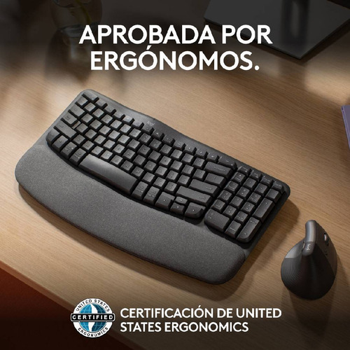Teclado Logitech Wave Keys Español Grafito